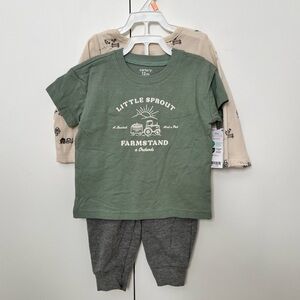 12m 3-piece Carters farm outfit